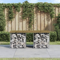 Panca da Giardino Design Gabbione 103x44x42 cm Pino Impregnato 834340