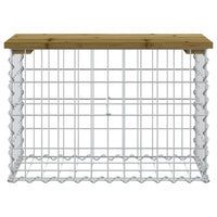 Panca da Giardino Design Gabbione 63x31,5x42 cm Pino Impregnato 834346