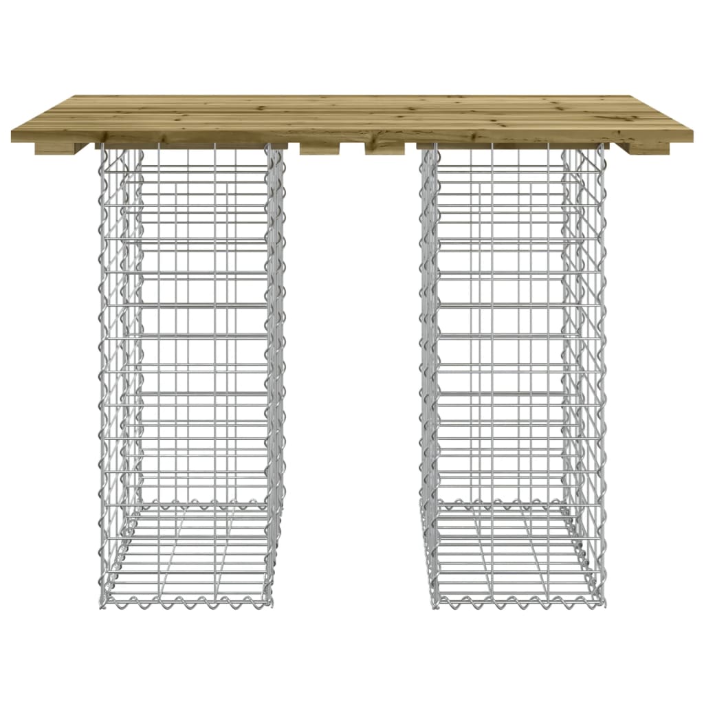 Panca da Giardino Design Gabbione 100x70x72 cm Pino Impregnato 834367