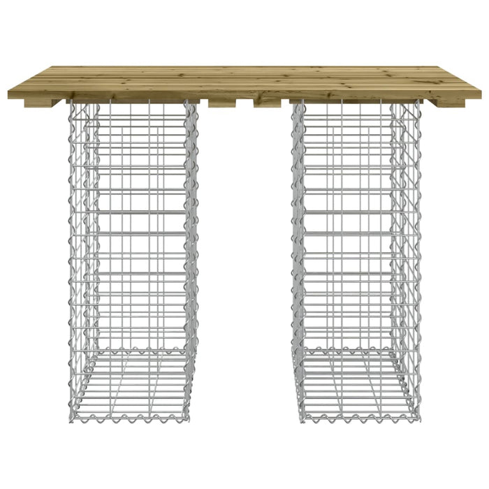 Panca da Giardino Design Gabbione 100x70x72 cm Pino Impregnato 834367