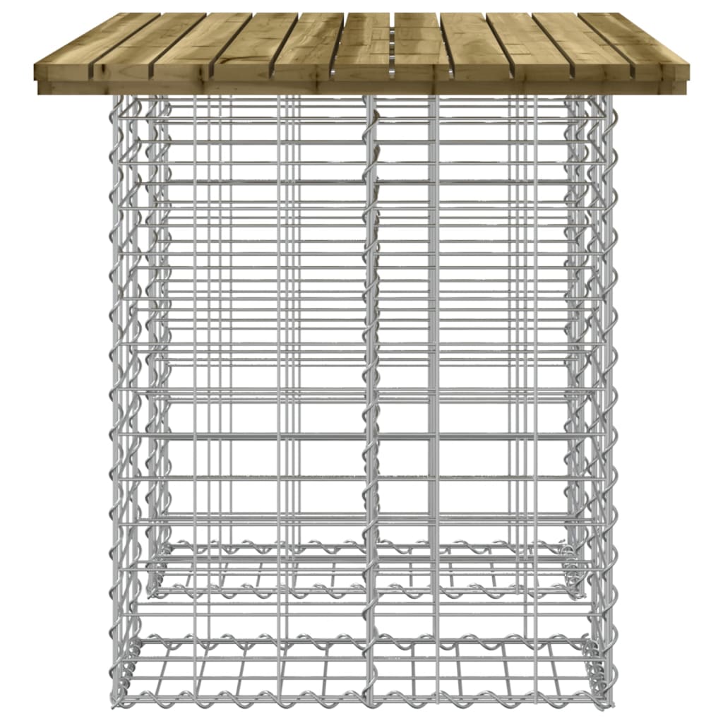 Panca da Giardino Design Gabbione 100x70x72 cm Pino Impregnato 834367