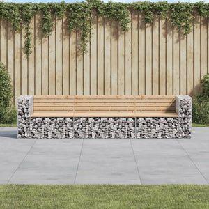 Panca Giardino Design Gabbione 287x71x65,5 cm Massello di Pino 3196251