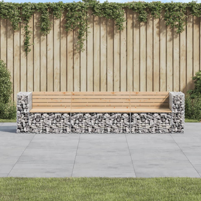 Panca Giardino Design Gabbione 287x71x65,5 cm Massello di Pinocod mxl 117860