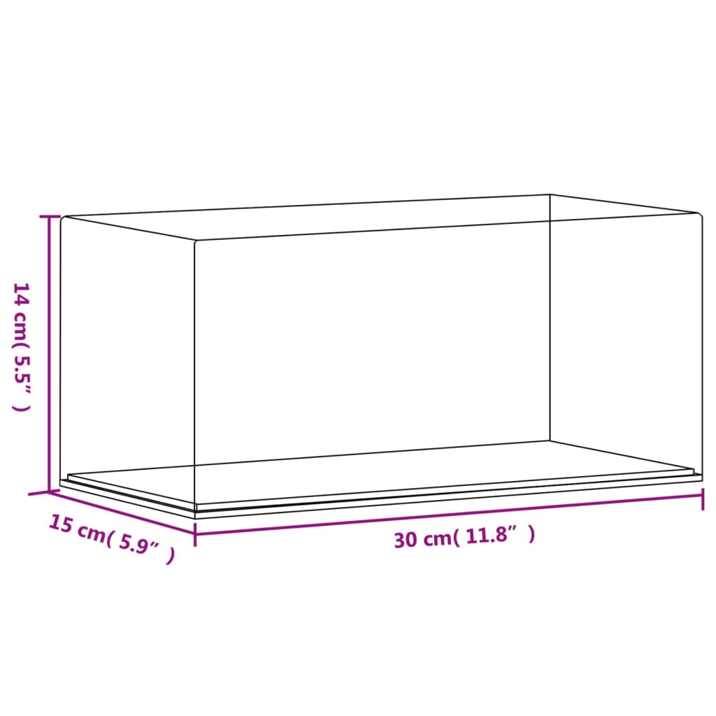 Scatola Espositiva Trasparente 30x15x14 cm in Acrilico 154900