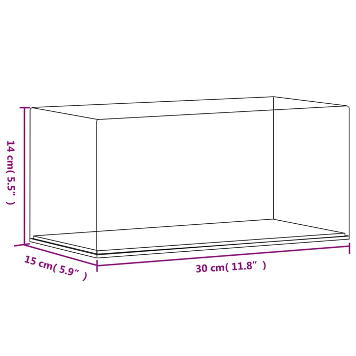 Scatola Espositiva Trasparente 30x15x14 cm in Acrilico 154900