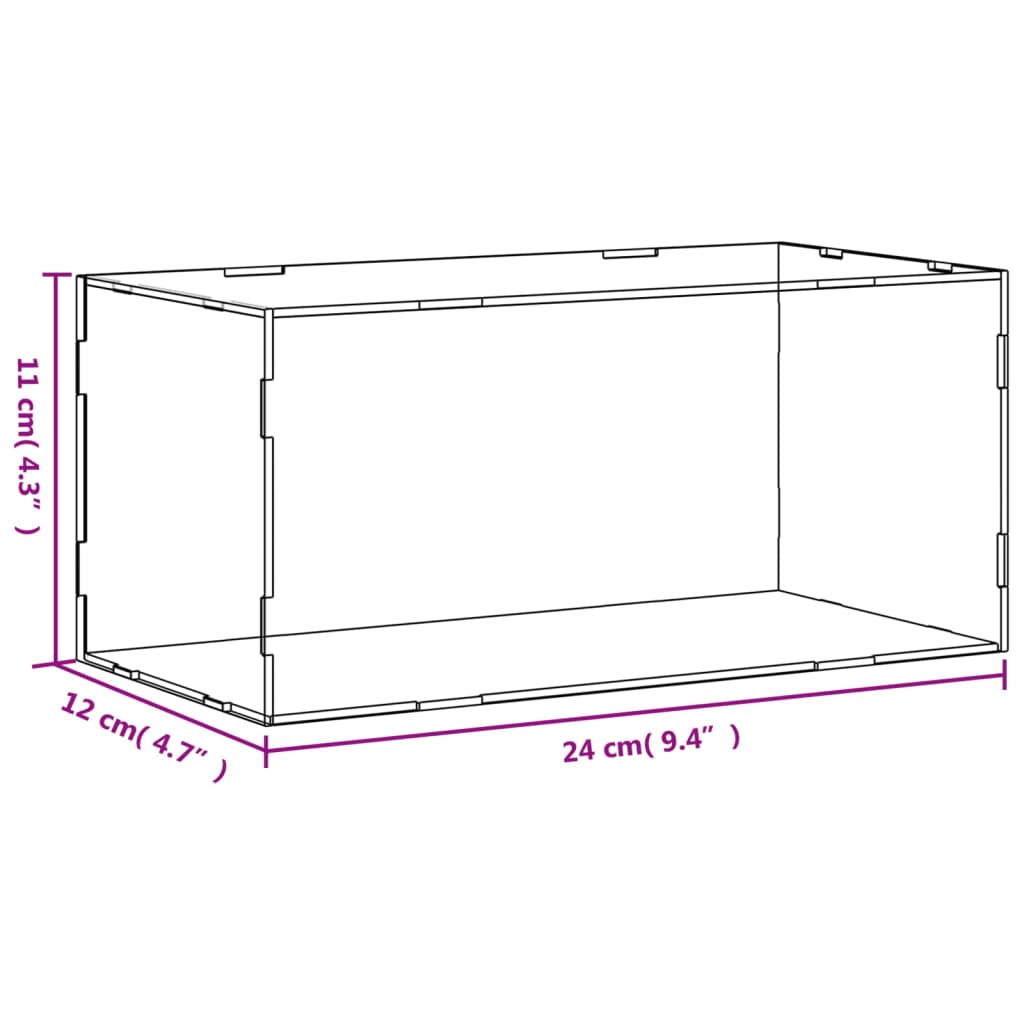 Scatola Espositiva Trasparente 24x12x11 cm in Acrilico 154910