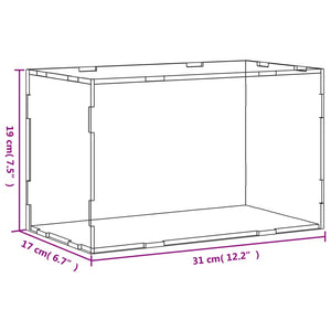 Scatola Espositiva Trasparente 31x17x19 cm in Acrilico 154914