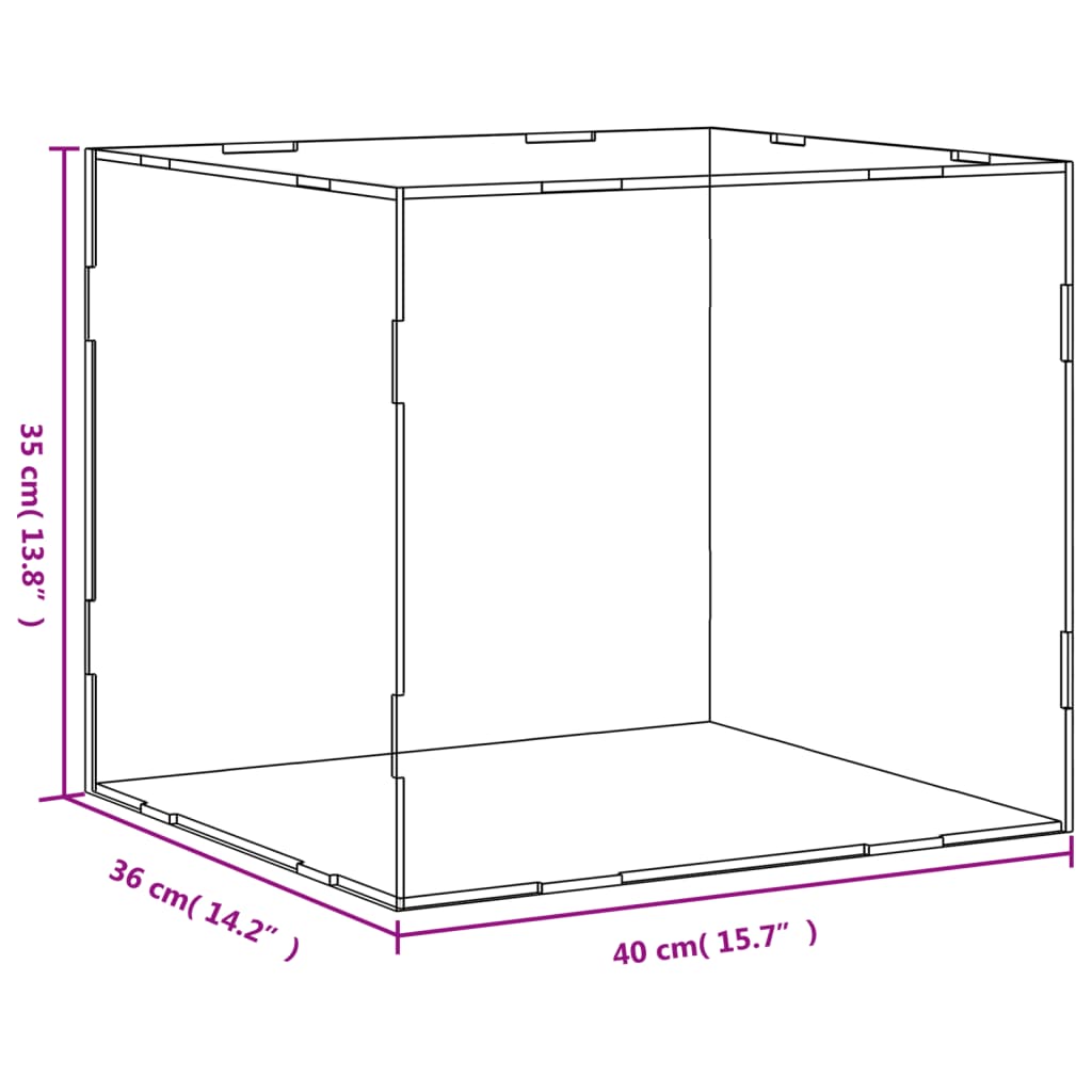 Scatola Espositiva Trasparente 40x36x35 cm in Acrilico 154916