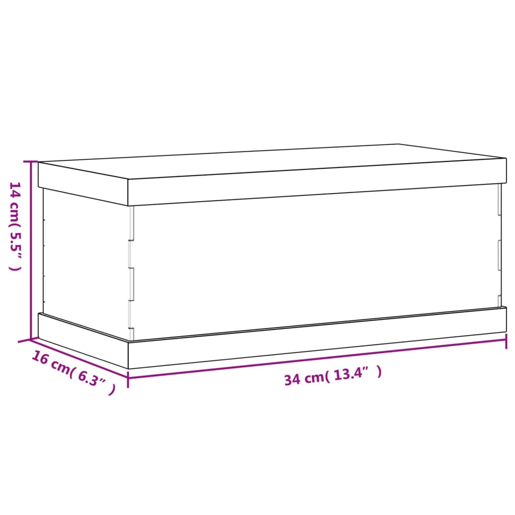 Scatola Espositiva Trasparente 34x16x14 cm in Acrilico 154923