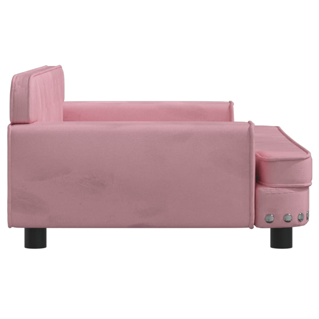 Divano per Bambini Rosa 90x53x30 cm in Velluto 3196282