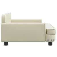 Divano per Bambini Crema 90x53x30 cm in Similpelle 3196288