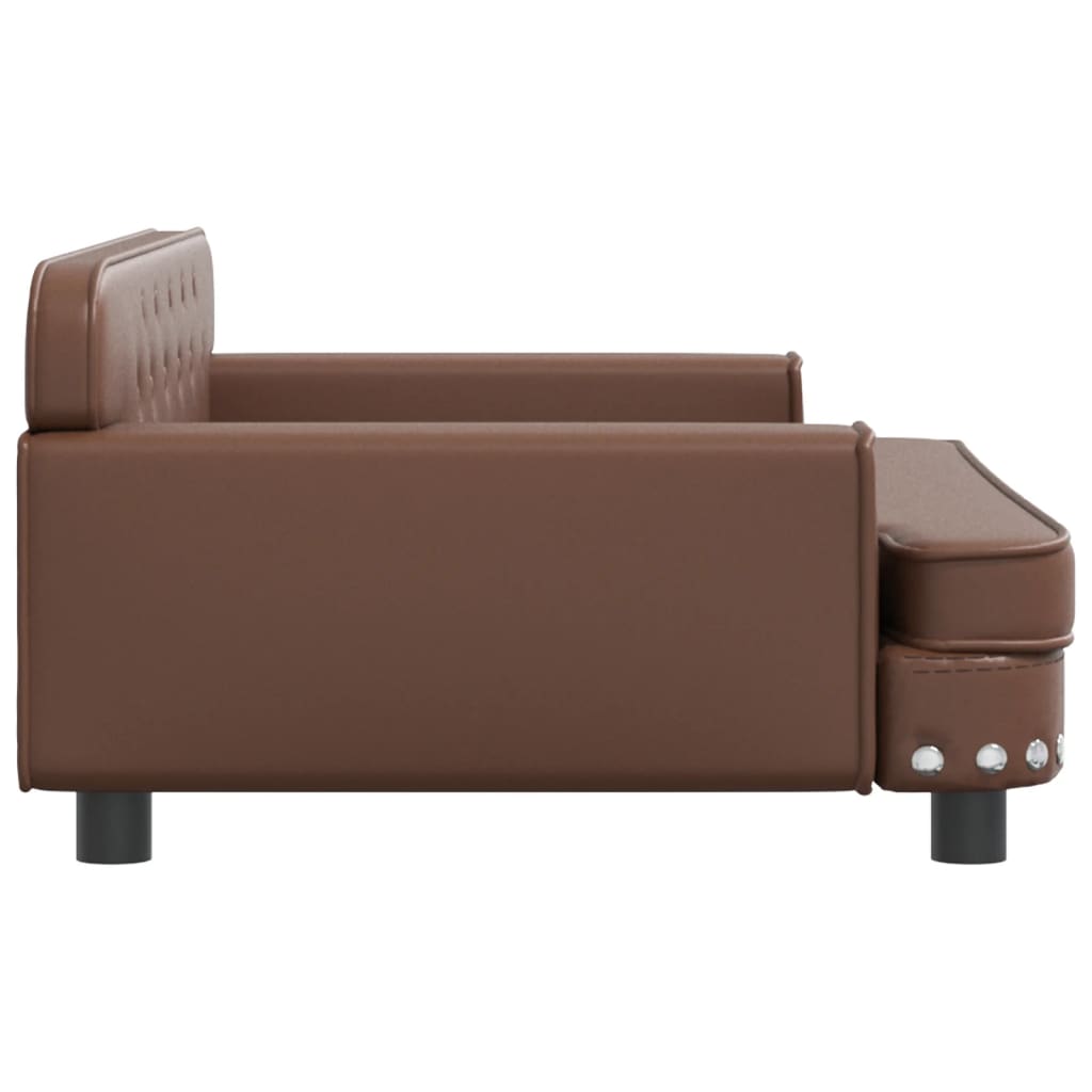 Divano per Bambini Marrone 90x53x30 cm in Similpelle 3196289