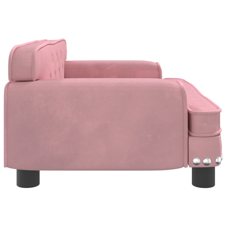 Divano per Bambini Rosa 70x45x30 cm in Velluto 3196296