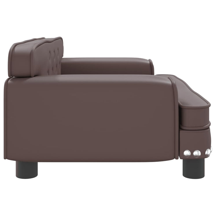 Divano per Bambini Marrone 70x45x30 cm in Similpelle 3196302