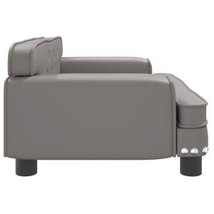 Divano per Bambini Grigio 70x45x30 cm in Similpelle 3196303