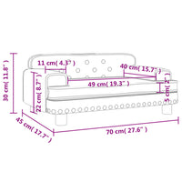 Divano per Bambini Grigio 70x45x30 cm in Similpelle 3196303