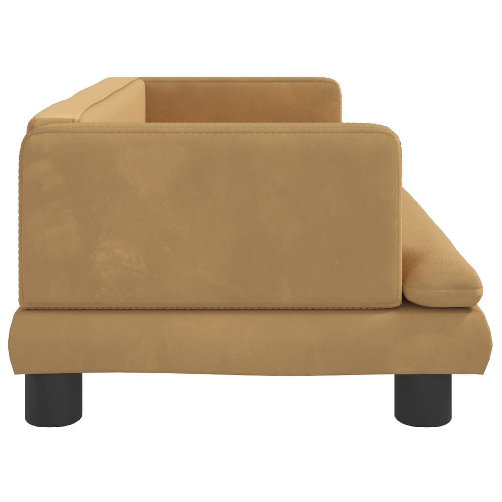 Divano per Bambini Marrone 80x45x30 cm in Velluto 3196310