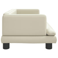 Divano per Bambini Crema 80x45x30 cm in Similpelle 3196313