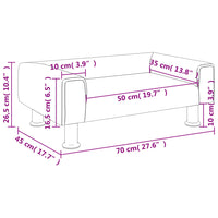 Divano per Bambini Blu 70x45x26,5 cm in Velluto 3196329