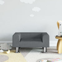 Divano per Bambini Grigio Scuro 50x40x26,5 cm in Vellutocod mxl 69832