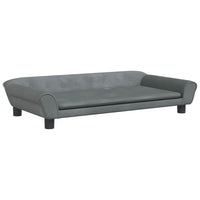 Divano per Bambini Grigio Scuro 100x50x26 cm in Velluto 3196395