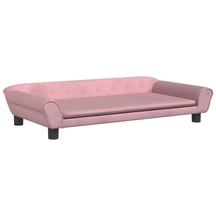 Divano per Bambini Rosa 100x50x26 cm in Velluto 3196396