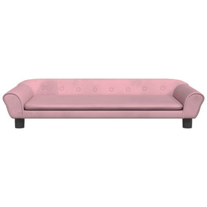 Divano per Bambini Rosa 100x50x26 cm in Velluto 3196396