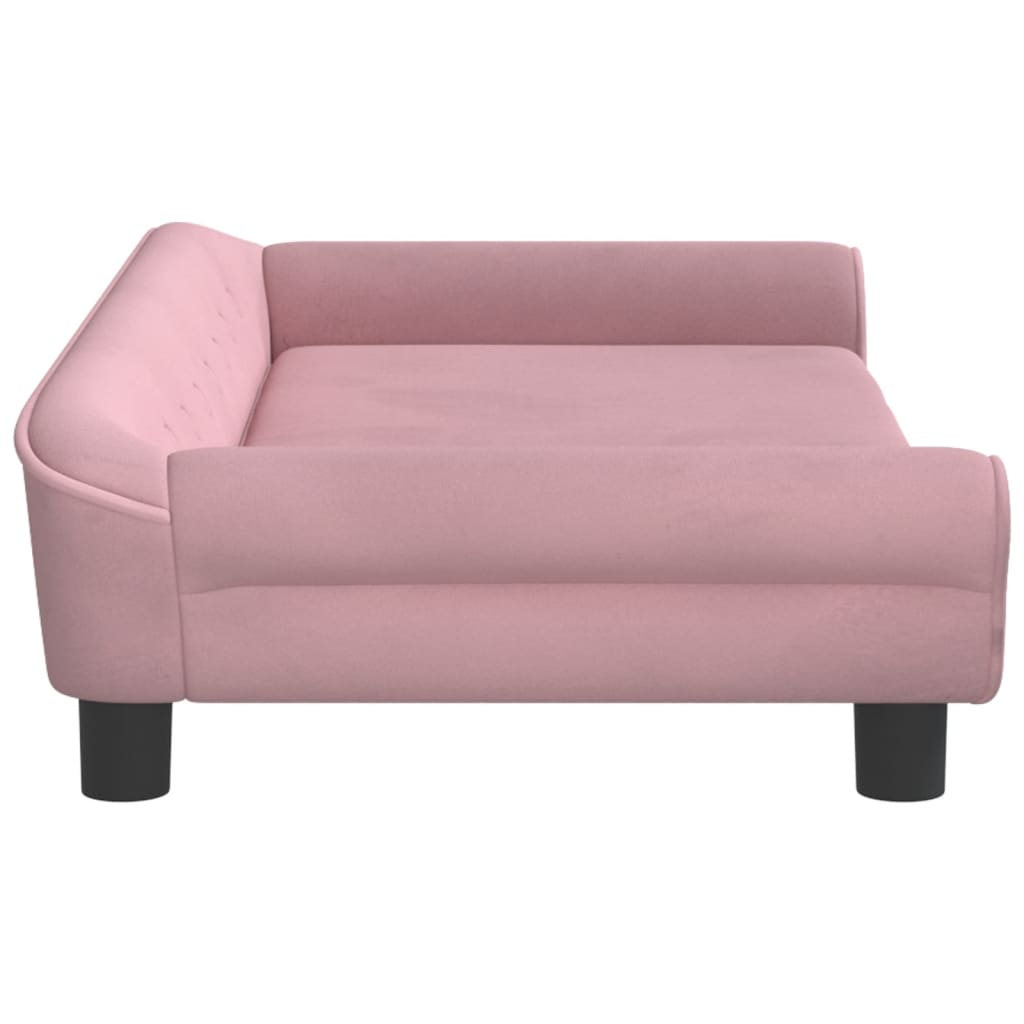 Divano per Bambini Rosa 100x50x26 cm in Velluto 3196396