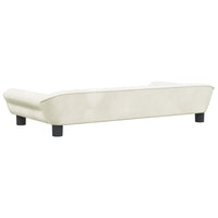 Divano per Bambini Crema 100x50x26 cm in Velluto 3196399