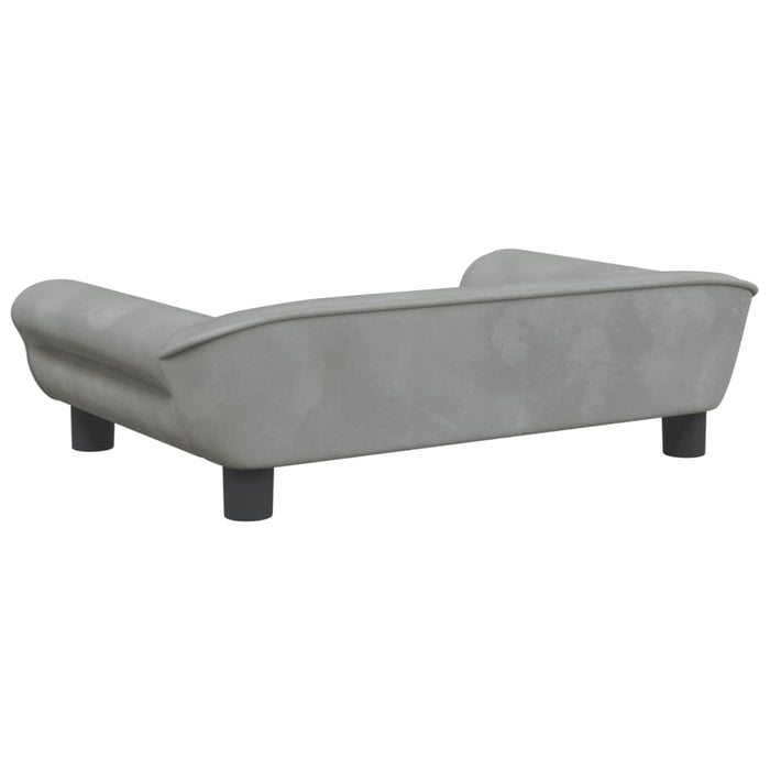 Divano per Bambini Grigio Chiaro 70x45x26 cm in Velluto 3196401