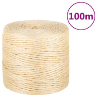 Corda in Sisal 100% 4 mm 100 mcod mxl 128049