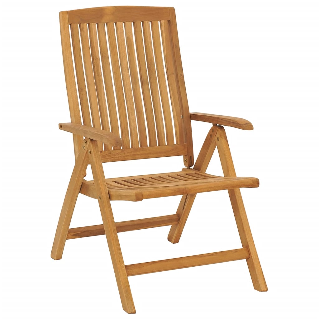 Sedie da Giardino Reclinabili con Cuscini 2 pz in Legno di Teak 3196435