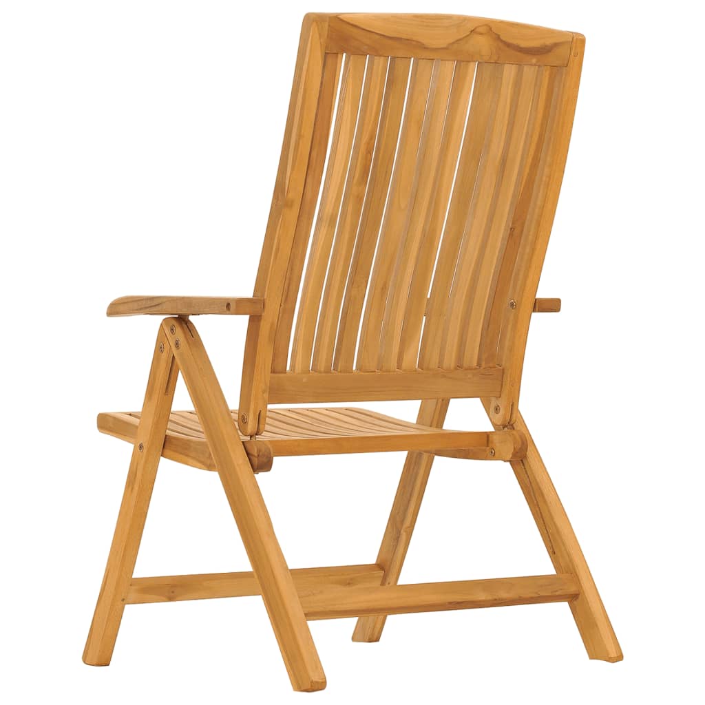 Sedie da Giardino Reclinabili con Cuscini 2 pz in Legno di Teak 3196435