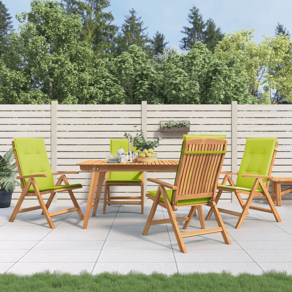 Sedie da Giardino Reclinabili con Cuscini 4 pz in Legno di Teakcod mxl 101046