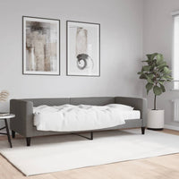 Divano Letto con Materasso Grigio Scuro 80x200 cm in Tessuto 3196556