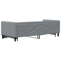 Divano Letto con Letto Estraibile Grigio Chiaro 80x200 Tessuto 3196573