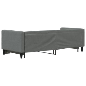 Divano Letto con Letto Estraibile Grigio Scuro 80x200 Tessuto 3196574