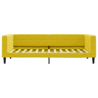 Divano Letto con Materasso Giallo 100x200 cm in Velluto 3196679