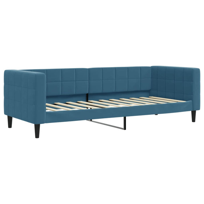 Divano Letto con Letto Estraibile Blu 80x200 cm in Velluto 3196683