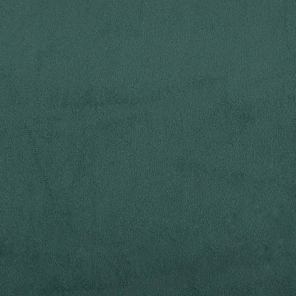 Divano Letto con Letto Estraibile Verde Scuro 90x200cm Velluto 3196693