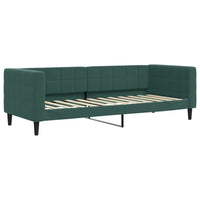 Divano Letto Estraibile Materassi Verde Scuro 80x200 Velluto 3196710