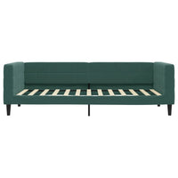 Divano Letto Estraibile Cassetti Verde Scuro 90x200cm Velluto 3196741