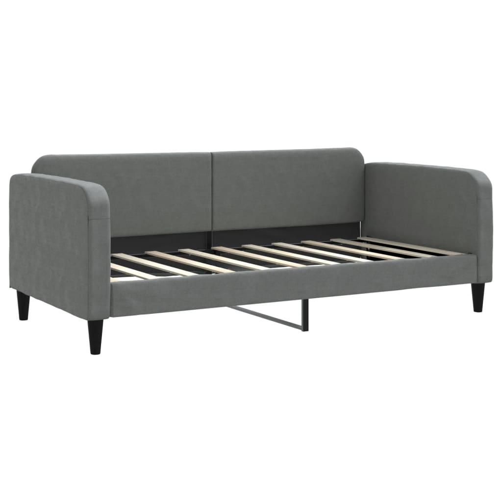 Divano Letto con Materasso Grigio Scuro 90x190 cm in Tessutocod mxl 77404