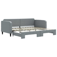 Divano Letto con Letto Estraibile Grigio Chiaro 90x200 Tessutocod mxl 82661