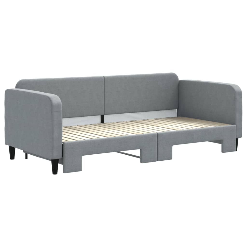 Divano Letto con Letto Estraibile Grigio Chiaro 90x200 Tessutocod mxl 82661