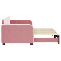 Divano Letto con Letto Estraibile Rosa 80x200 cm in Velluto 3196925