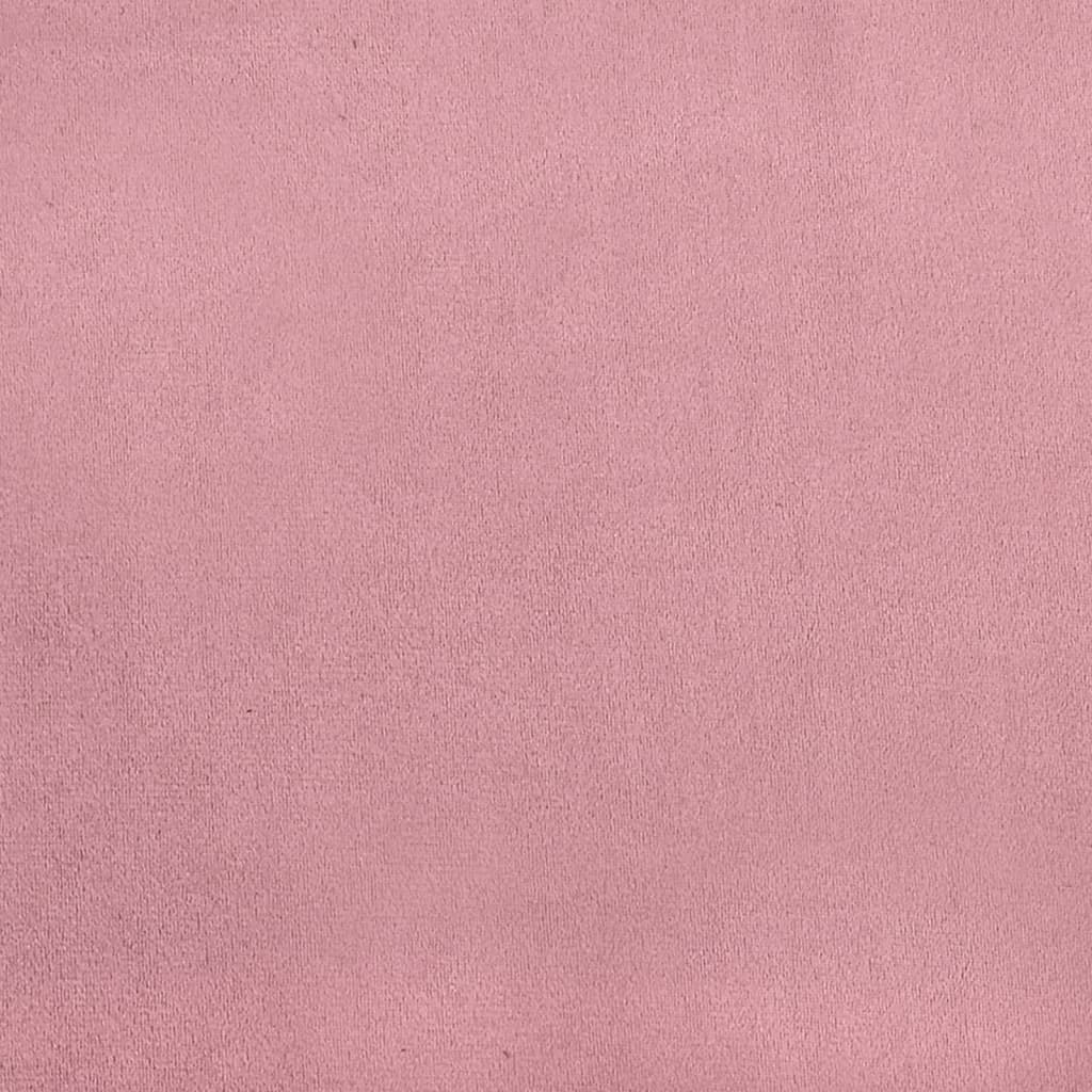 Divano Letto con Letto Estraibile Rosa 80x200 cm in Velluto 3196925