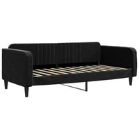 Divano Letto con Materasso Nero 90x200 cm in Velluto 3197043