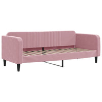 Divano Letto con Letto Estraibile Rosa 80x200 cm in Velluto 3197059