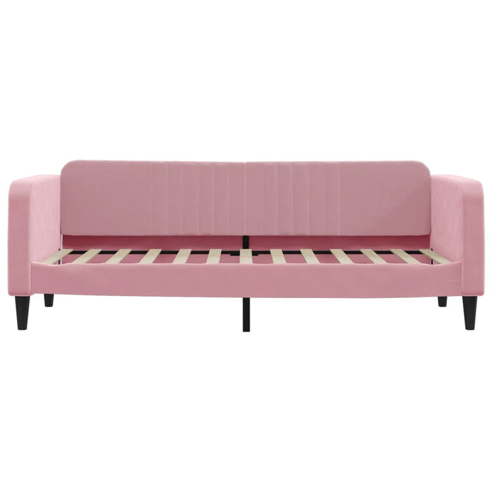 Divano Letto con Letto Estraibile Rosa 80x200 cm in Velluto 3197059